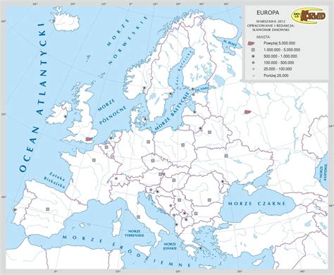 Czysta Mapa Polityczna Europy Mapa Wyznacz