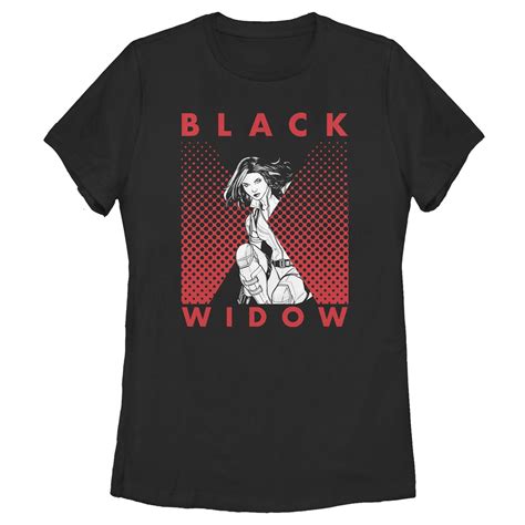 Marvel Marvel Womens Black Widow Gradient Pose T Shirt