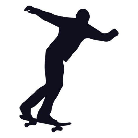 Silueta De Trucos De Hombre Skater Descargar Png Svg Transparente