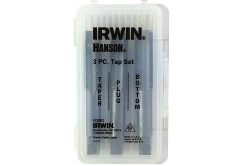 Irwin 2654 Hanson® Fractional Tap Hcs Set W Taper Bottoming And Plug