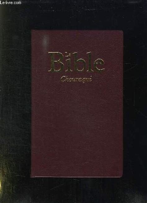 La Bible De Chouraqui Andre Achat Livres Ref R150173977 Le Livrefr