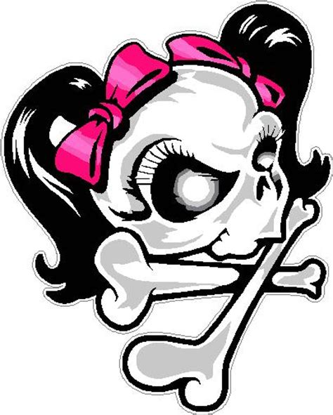 Girly Skull And Crossbones Pictures Clipart Best