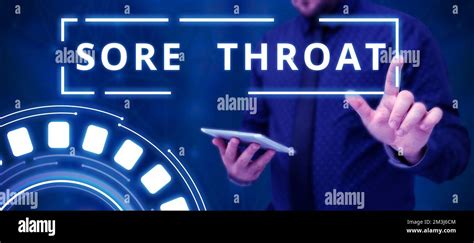 Sign Displaying Sore Throat Conceptual Photo Inflammation Ot The