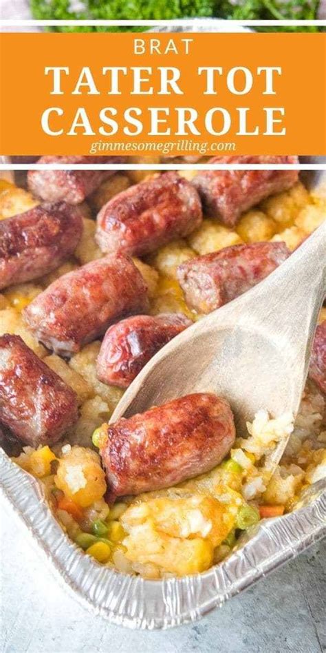 Mix Up Your Tater Tot Casserole With This Version Brat Tater Tot