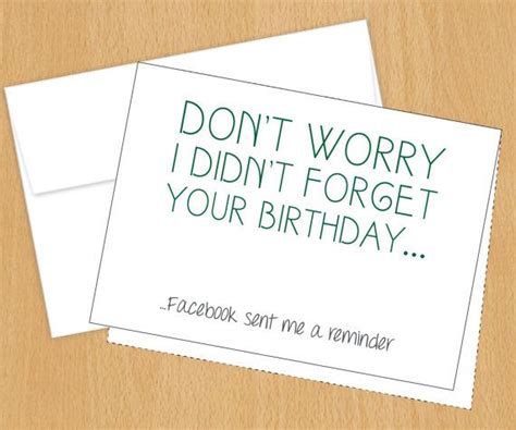 Funny Birthday Cards Facebook Birthday Card 4bar By Plumapaper 375
