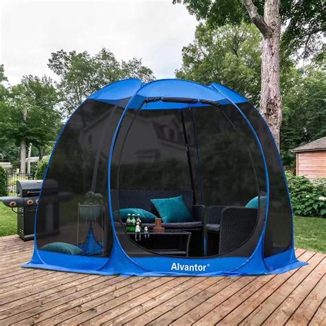 Screen House Room Camping 10x10 Blue Instant Canopy