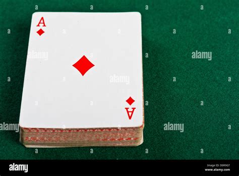Card And Pack Of Playing Cards Stock Photo Alamy