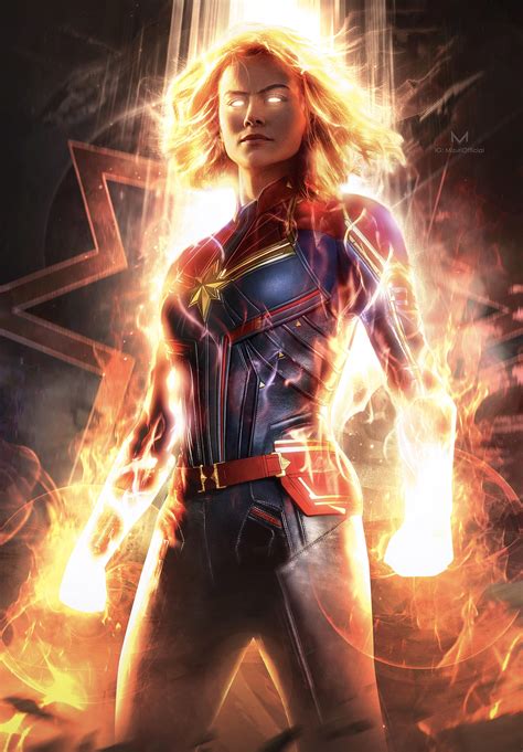 Decided To Make Some Changes To The New Captain Marvel Poster And Make