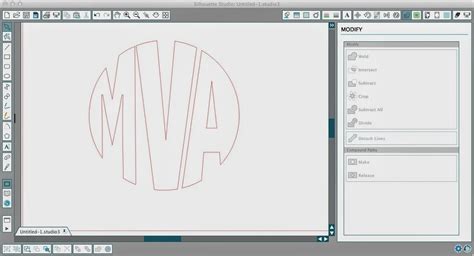 Silhouette Circle Monogram Tutorial Your Font Choice Silhouette School