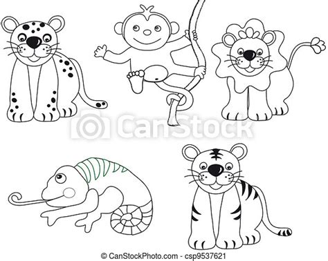 Clipart Of Animals Illustration Illustration Featuring A Black And