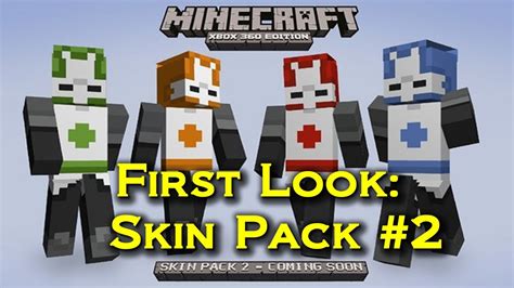 Minecraft Skin Pack 2 Xbox 360 First Look At Skin Pack