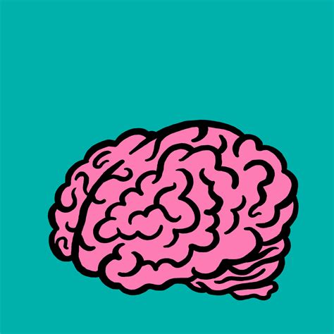 A Drawing Of A Pink Brain On A Teal Background With The Words What Do