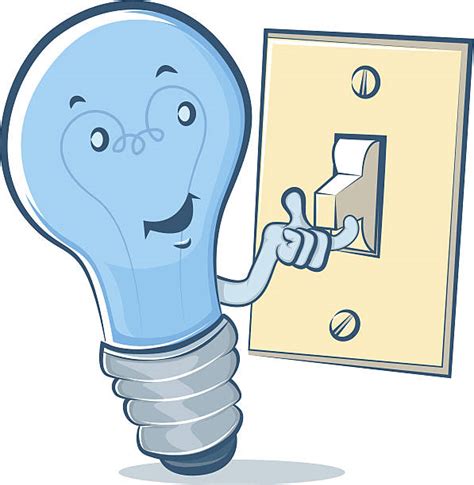 Cartoon Of Light Switch Icon Clip Art Vector Images And Illustrations
