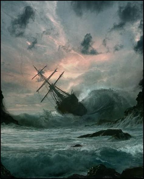 Pin By Gatto Verlino On Storm Ship Paintings Old Sailing Ships