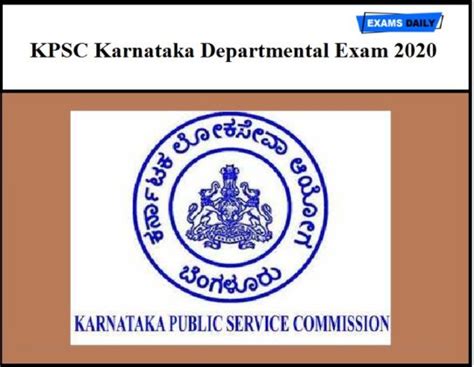 Kpsc Karnataka Departmental Exam 2020 Registration Starts Apply Now