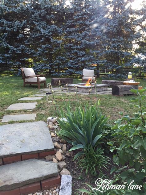 Check spelling or type a new query. DIY Fire Pit Area & Wood Beam Benches on a Budget (with Square Flagstone Patio) - Lehman Lane