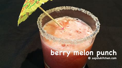 Berry Melon Punch Recipe Watermelon Strawberry Lemonade Recipe Youtube