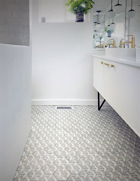 kirsten grove of simply grove renovated her master bathroom and used our alston pattern from the
