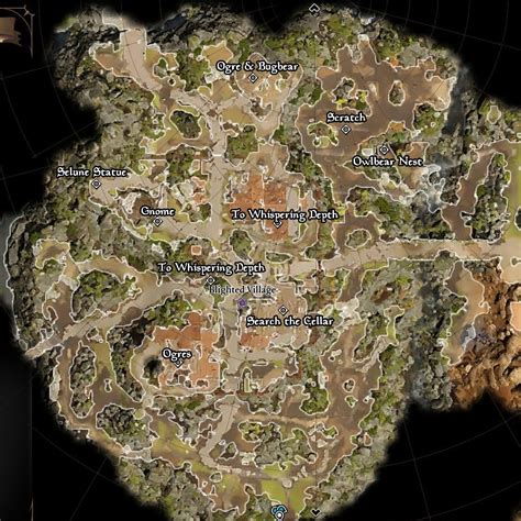 Baldurs Gate Game Map
