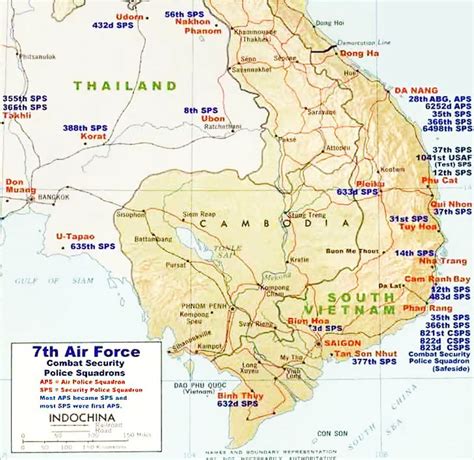 Map 3 Sea Usaf Sps Bases 1970