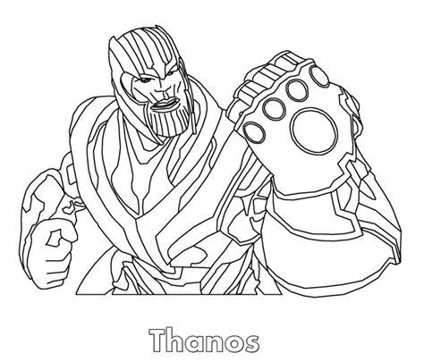 This section contains the best black and white images about superheroes. Thanos Coloring Pages - Best Coloring Pages For Kids