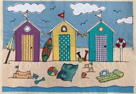 Mrs Moog Sews Beach Huts Applique Pattern