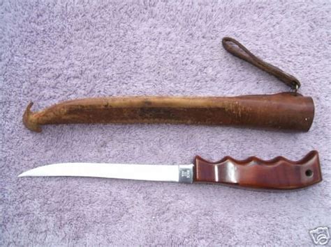 Vintage Buck Knives 122 Fillet Knife Rosewood Rare Look 38097782