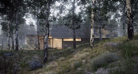 Making Of House In The Forest 3d Architectural Visualization
