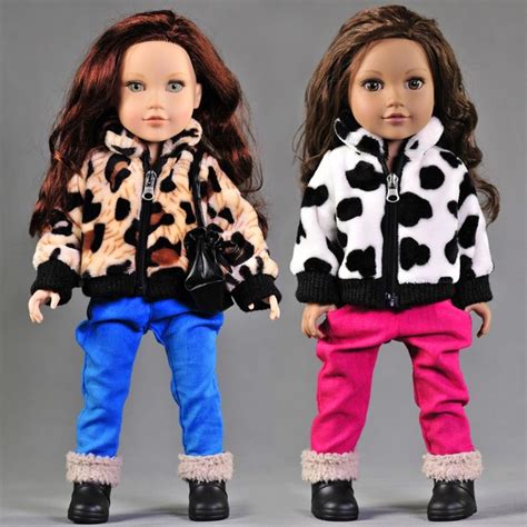 New Arrival 2pcsset Leisure Coatpants For American Girl Doll 18 Inch