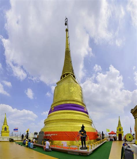 Golden Mountain Of Wat Saket Temple Editorial Photography Image Of