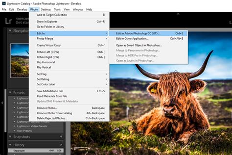 Open a saved image or create a new photoshop document. How to Edit Photos in Photoshop From Adobe Lightroom