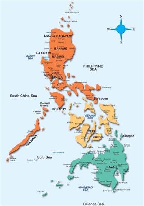 Philippine Map Map Of The Philippines