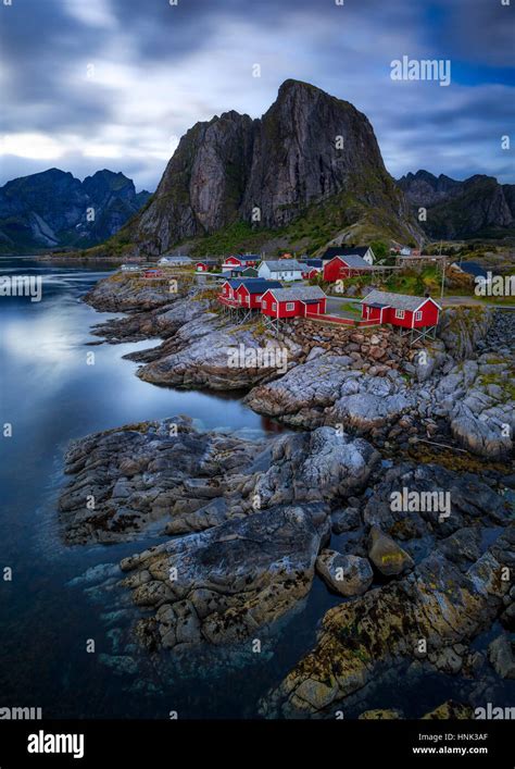 The Fishing Village Of Hamnoy In The Lofoten Archipelago In Northern