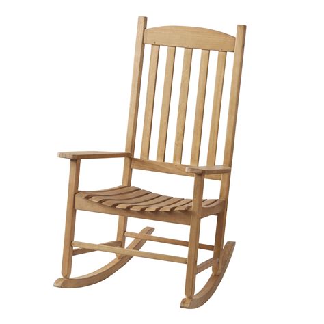 Mainstays Solid Wood Slat Outdoor Rocking Chair Brickseek