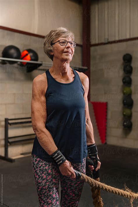 A Fit Mature Woman In Her Seventies Standing In A Gym Free Nude Porn