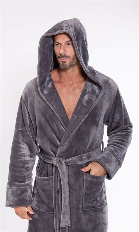 Mens Fluffy Dressing Gown