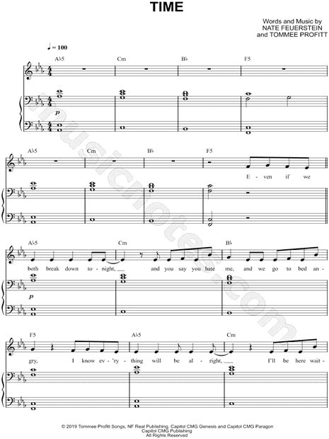 Nf Time Sheet Music In C Minor Transposable Download And Print