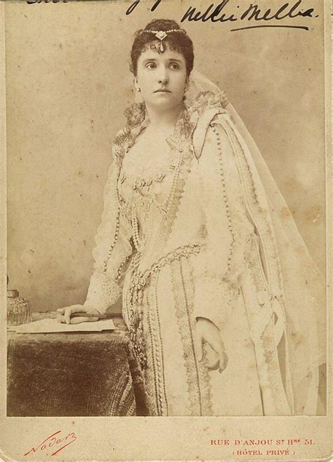 Melba As Lucia 1888 Actrice Opéra Géorgien