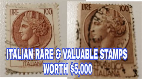 Italian Rare And Valuable Stamps Youtube