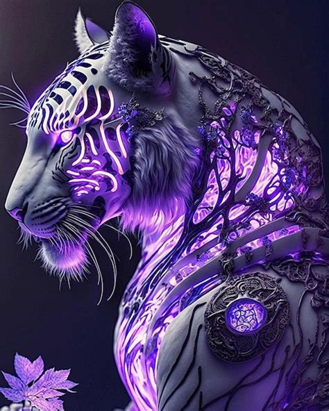 Premium Photo Purple Tiger Wallpapers That Are High Definition