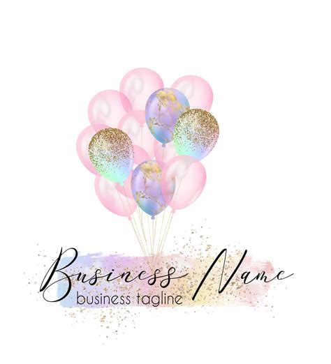 Balloons Logo Design, Event Planner Logo, Party Planner Logo, Party