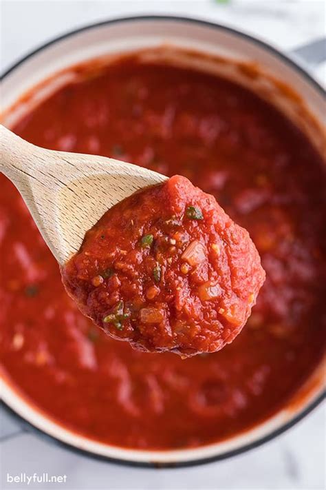 Marinara Sauce Recipe Quick And Easy Belly Full