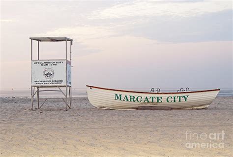 Margate City New Jersey Lifeboat And Lifeguard Stand Photograph By John