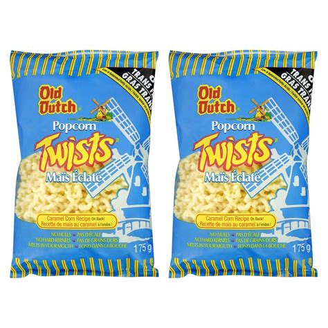 Old Dutch Popcorn Twists Puff Corn Snack 2 Pack {imported From Canada} Ubicaciondepersonas