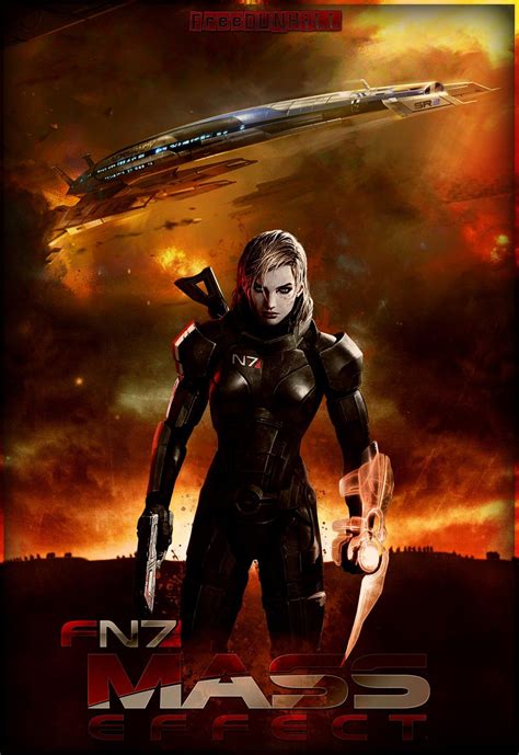 Mass Effect Female Shepard By Freedunhill On Deviantart Mass Effect