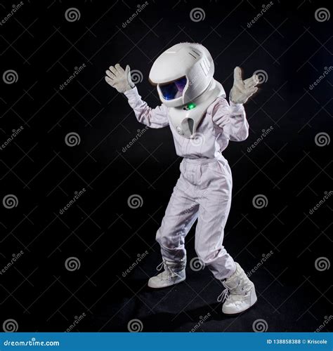 Falling Astronaut In Space In Zero Gravity Stock Photo Image Of