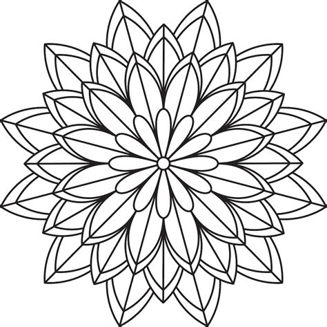 6 easy fee printable mandala coloring page download now or print directly form the browser with. Simple Flower Mandala Coloring Pages (free printables)