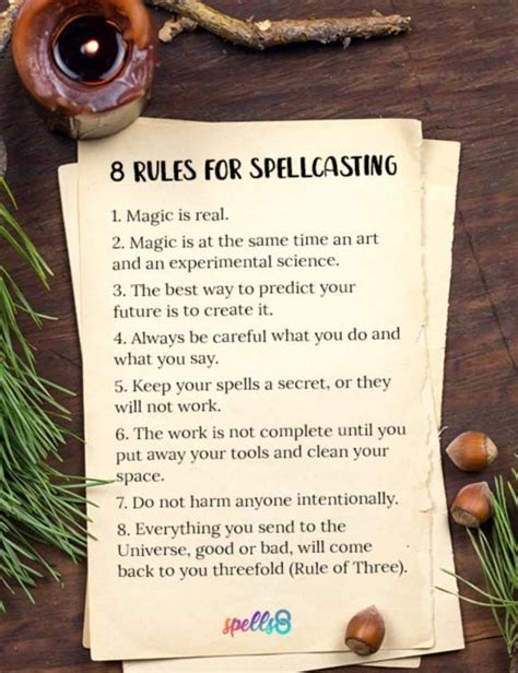 6 Rules For Spellcasting Witchcraft Spell Books Witch Spell Book