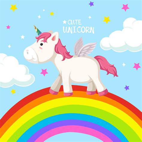 Unicorn And Rainbow Printable