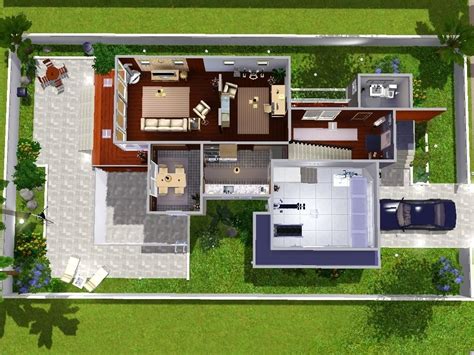 Check out 13 plan renderings of villas and mansions. Unique Sims 3 Modern House Floor Plans - New Home Plans Design